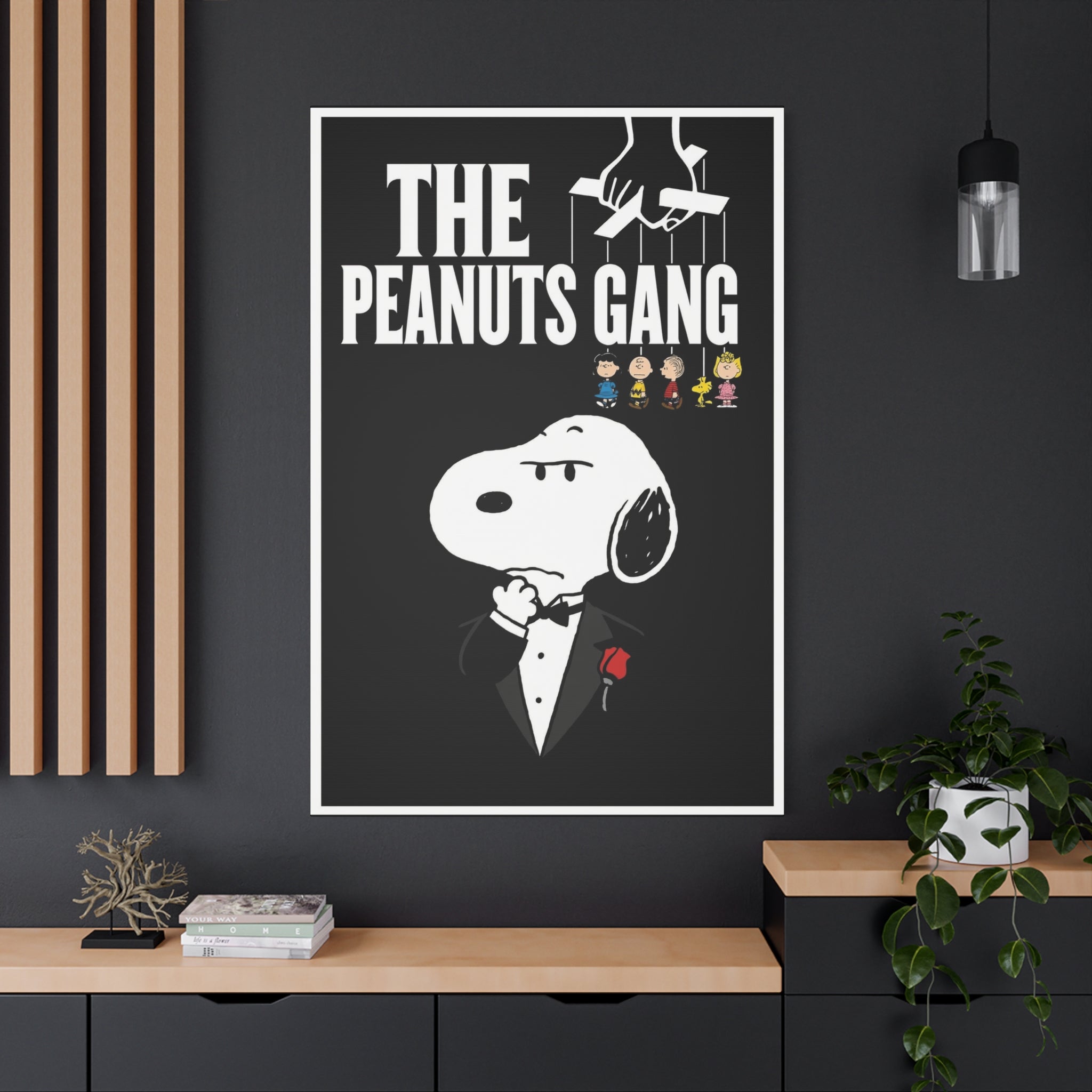 Snoopy Godfather Parody Canvas