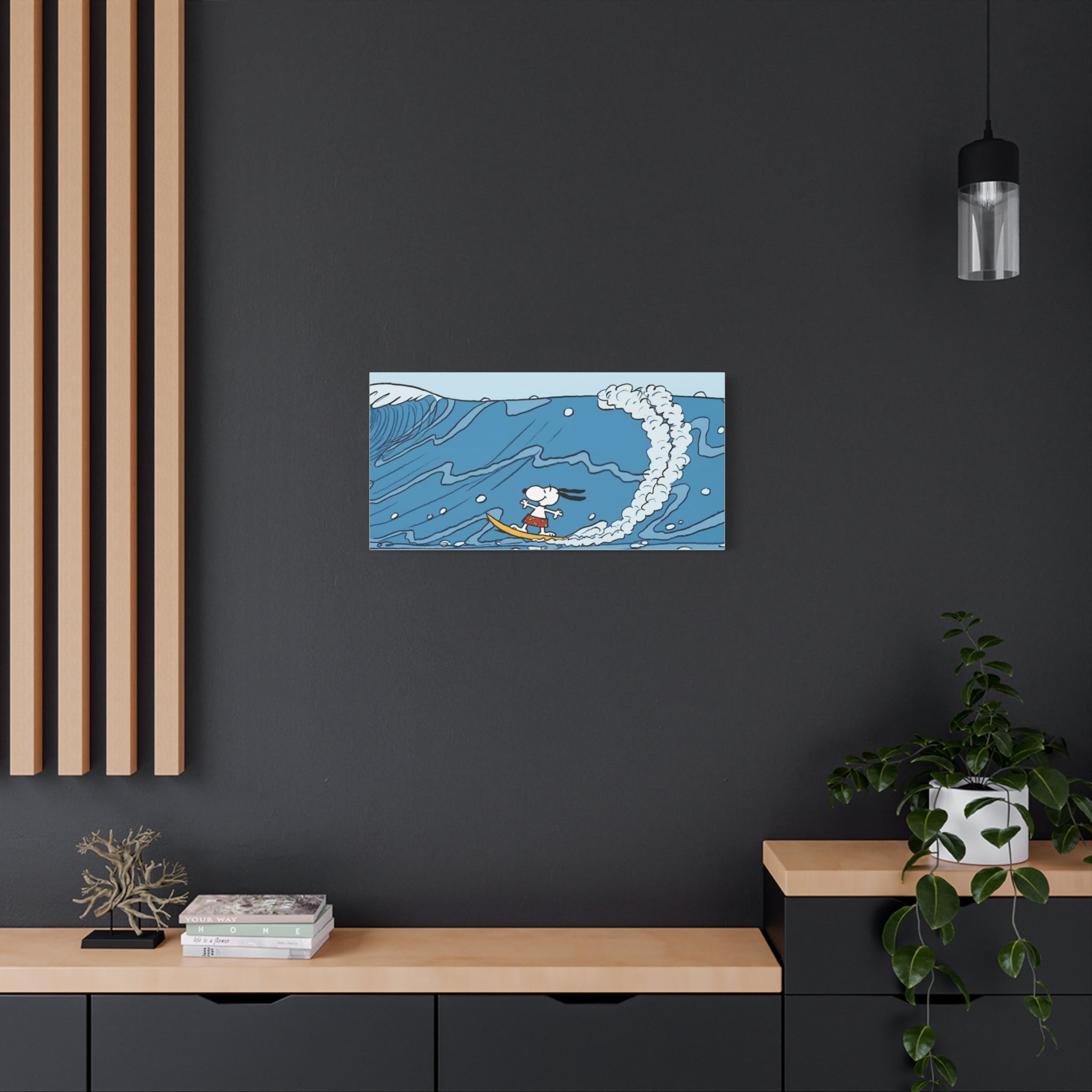 Surfing Snoopy Canvas