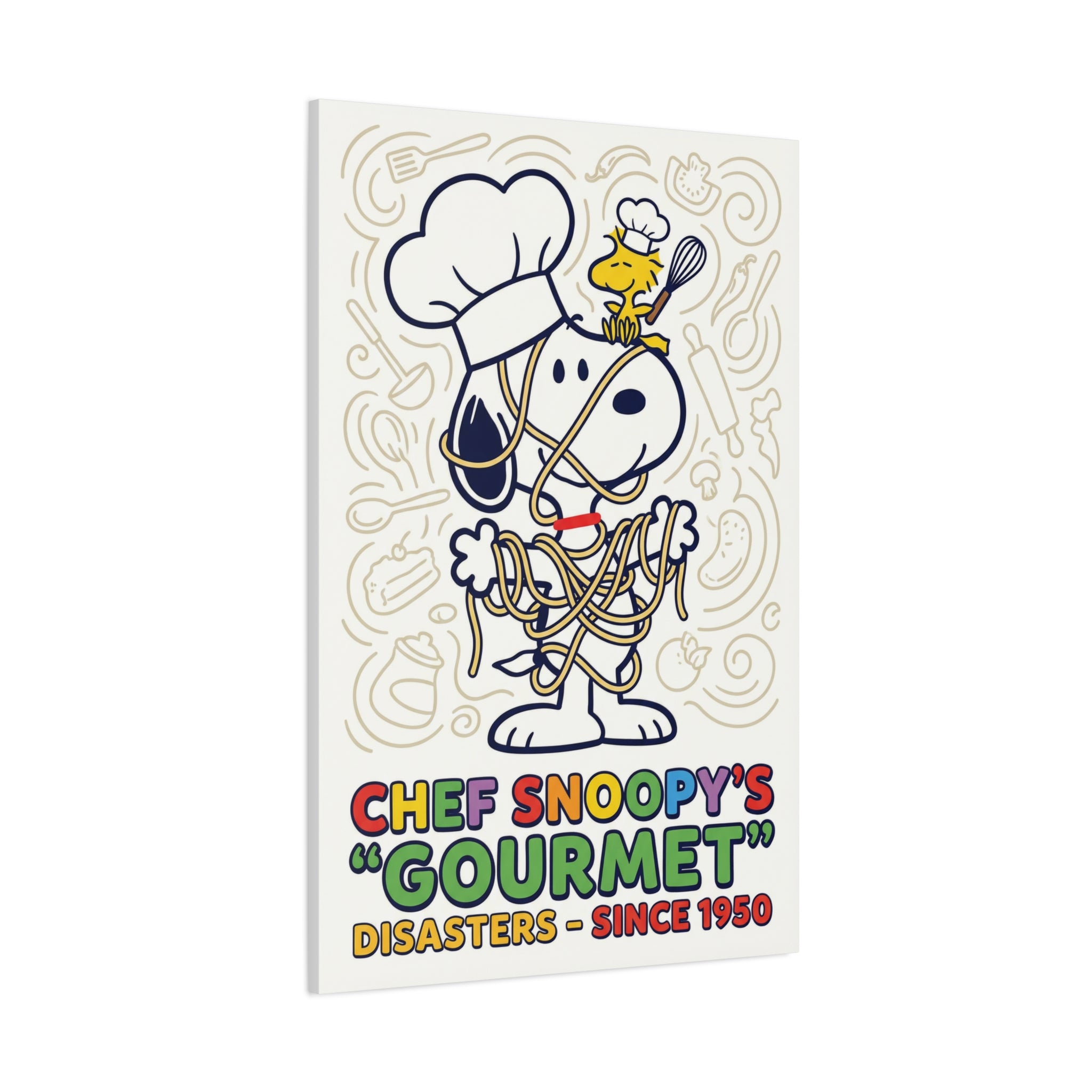 Chef Snoopy Gourmet Canvas