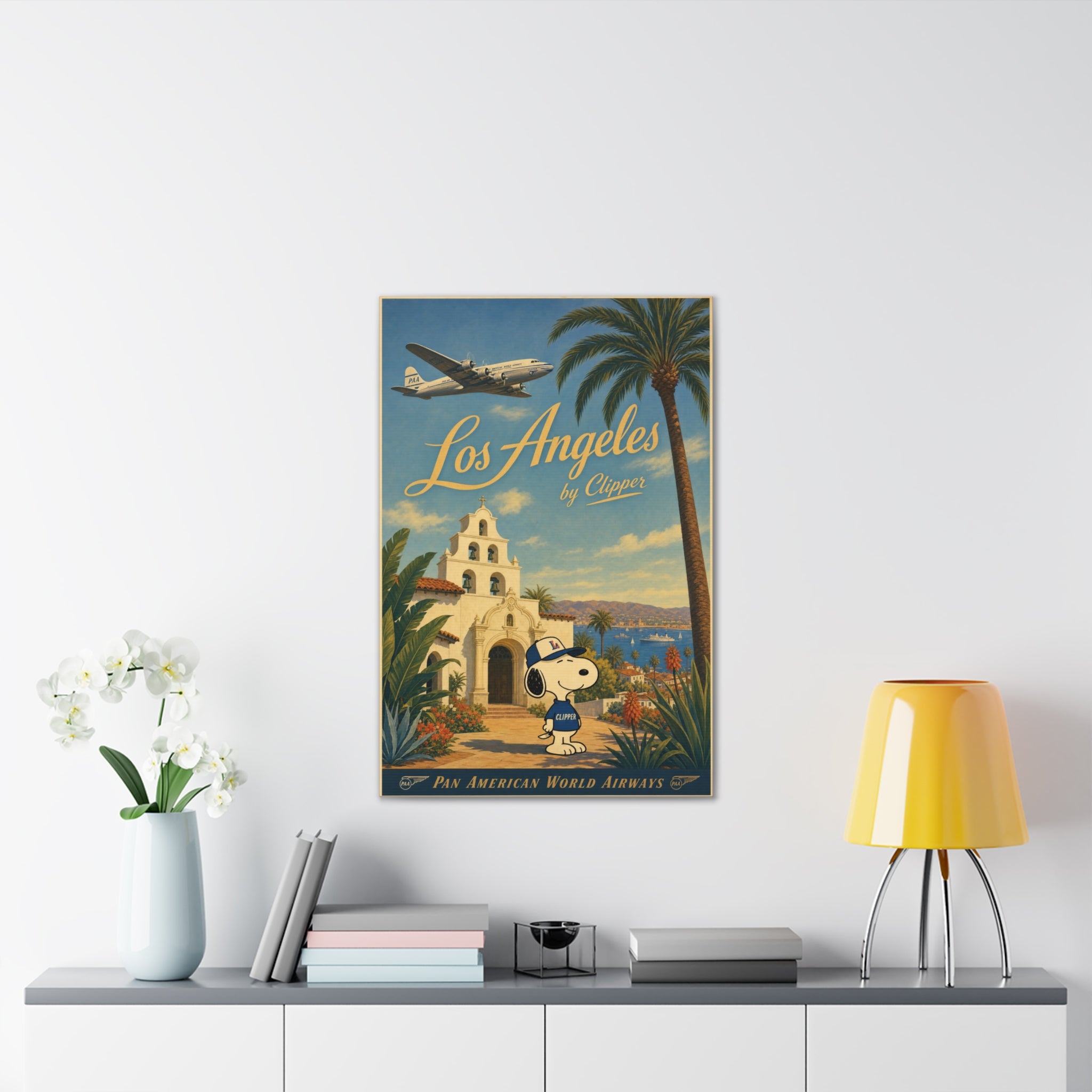 Los Angeles Snoopy Canvas