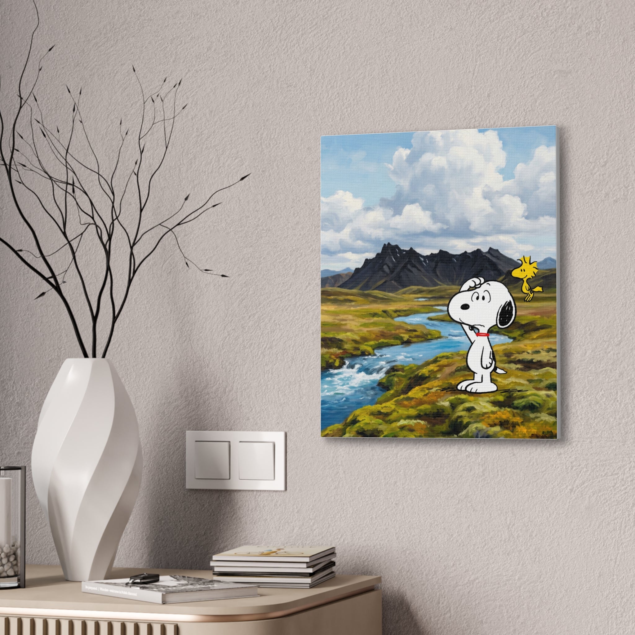 Snoopy Woodstock Landscape Canvas