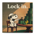 Lock In Snoopy Canvas