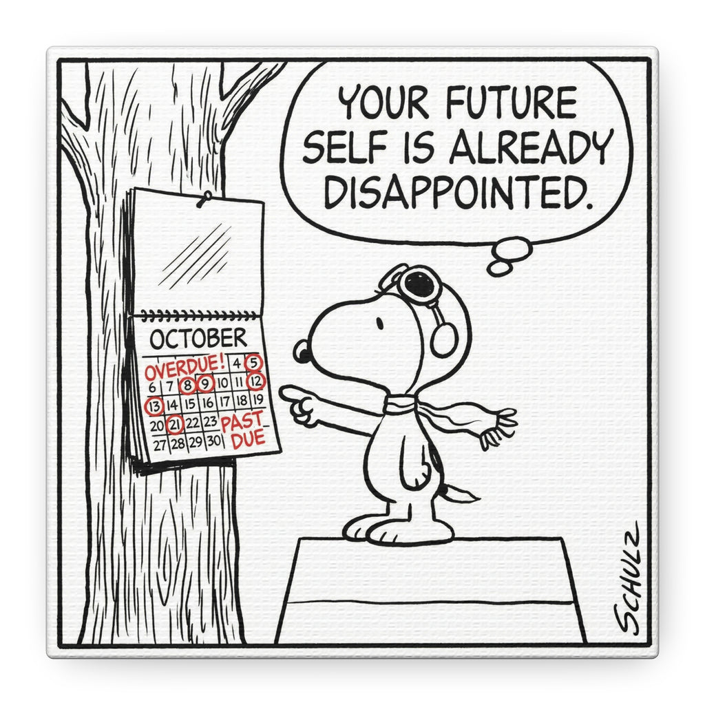 Future Self Disappointed Canvas