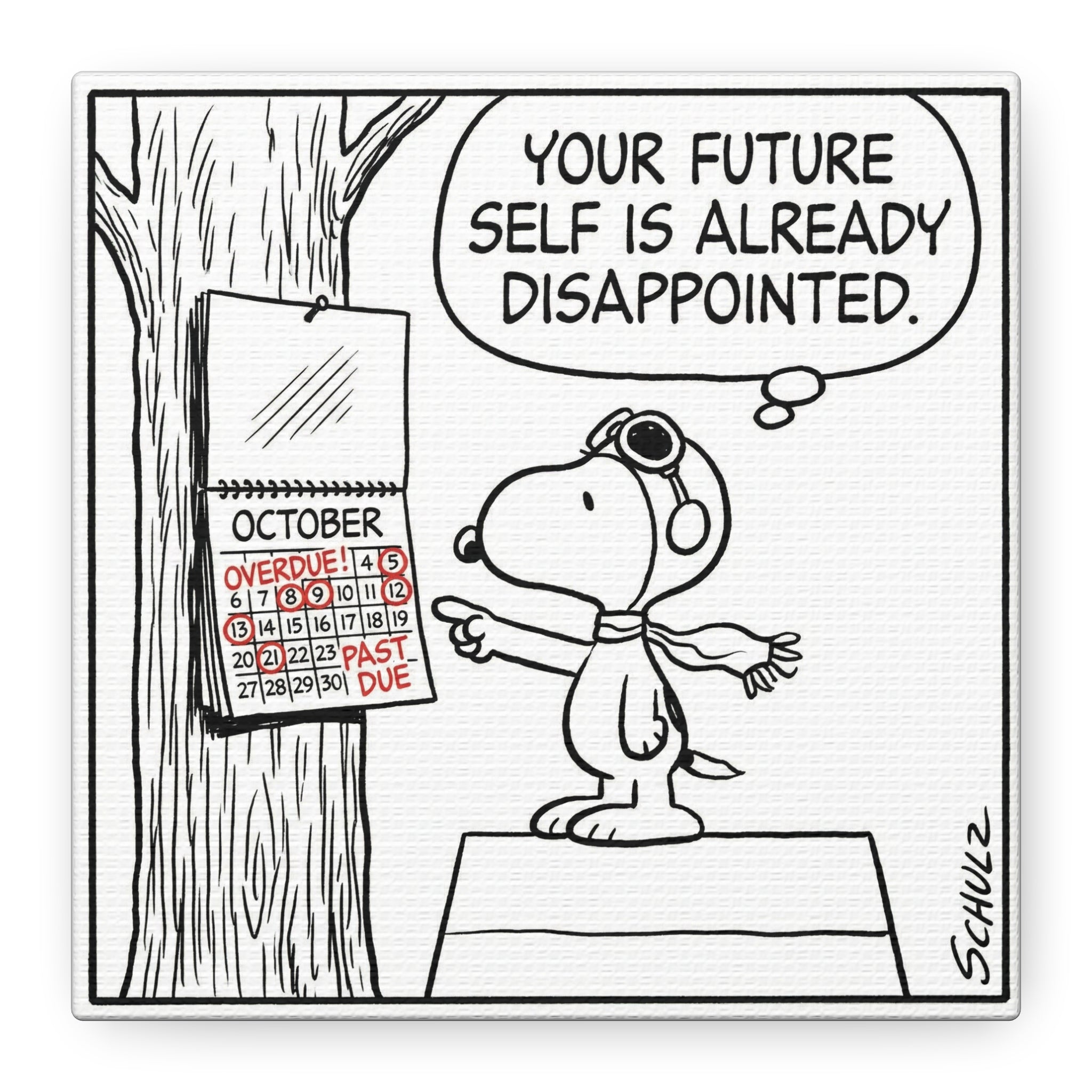 Future Self Disappointed Canvas