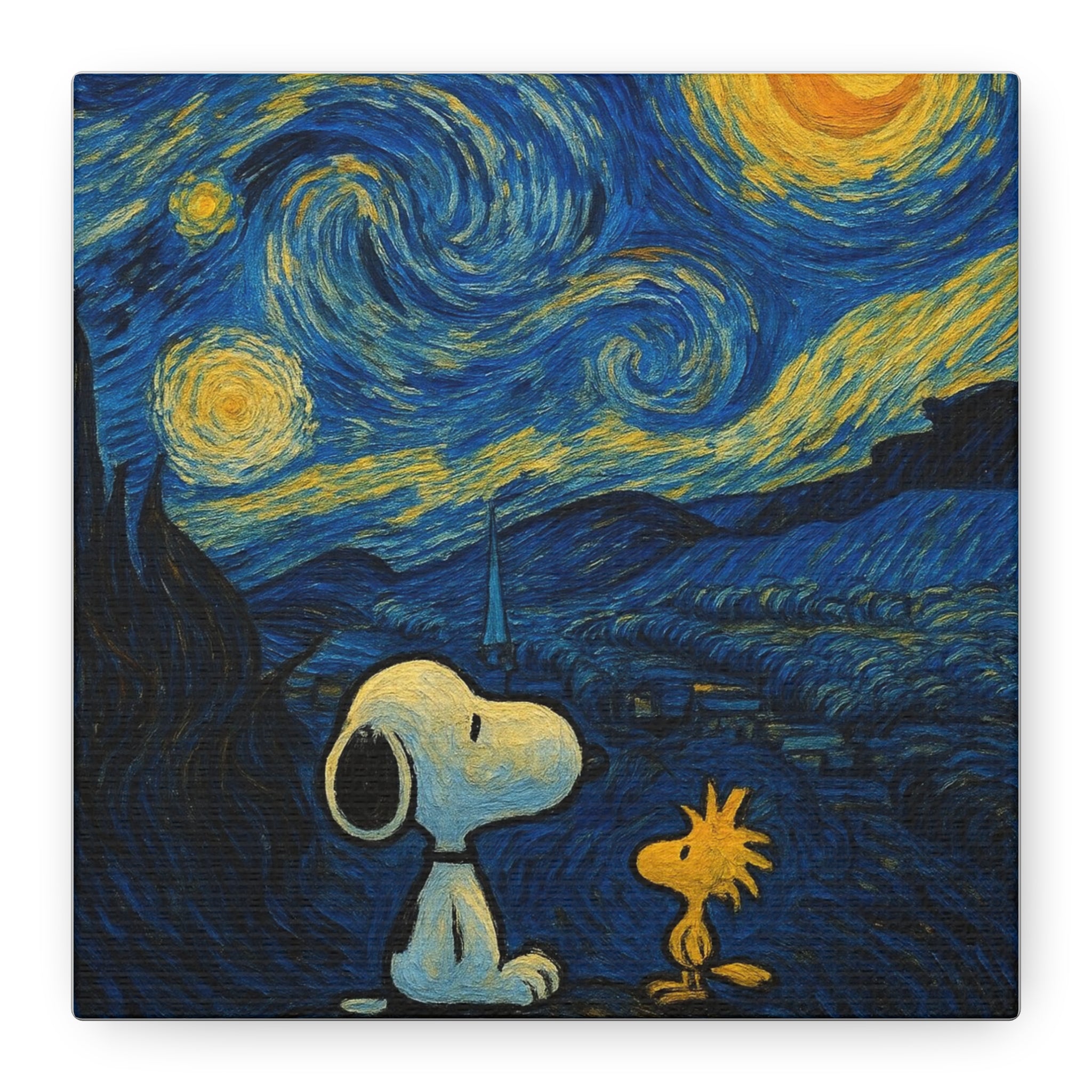 Starry Night Friends Canvas