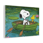 Snoopy Rowboat Canvas