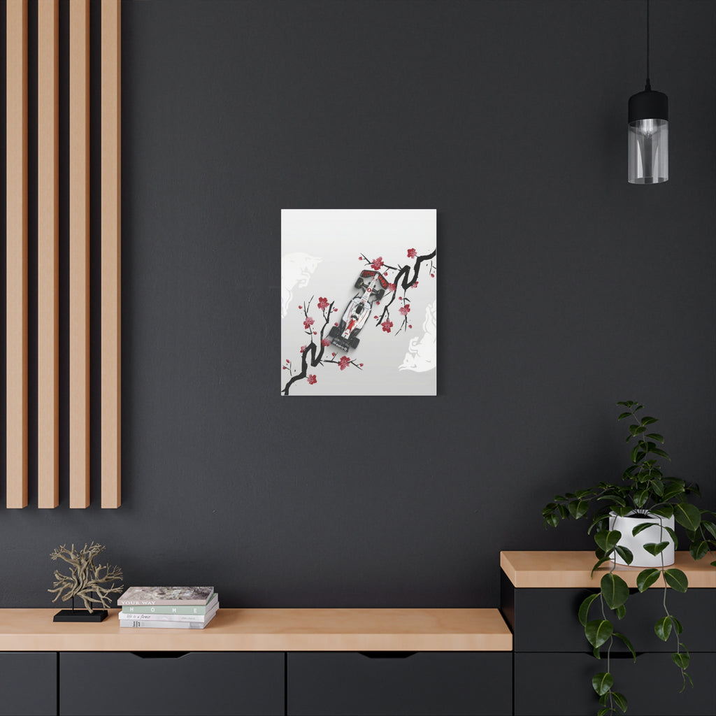 Racing Car Blossom Canvas