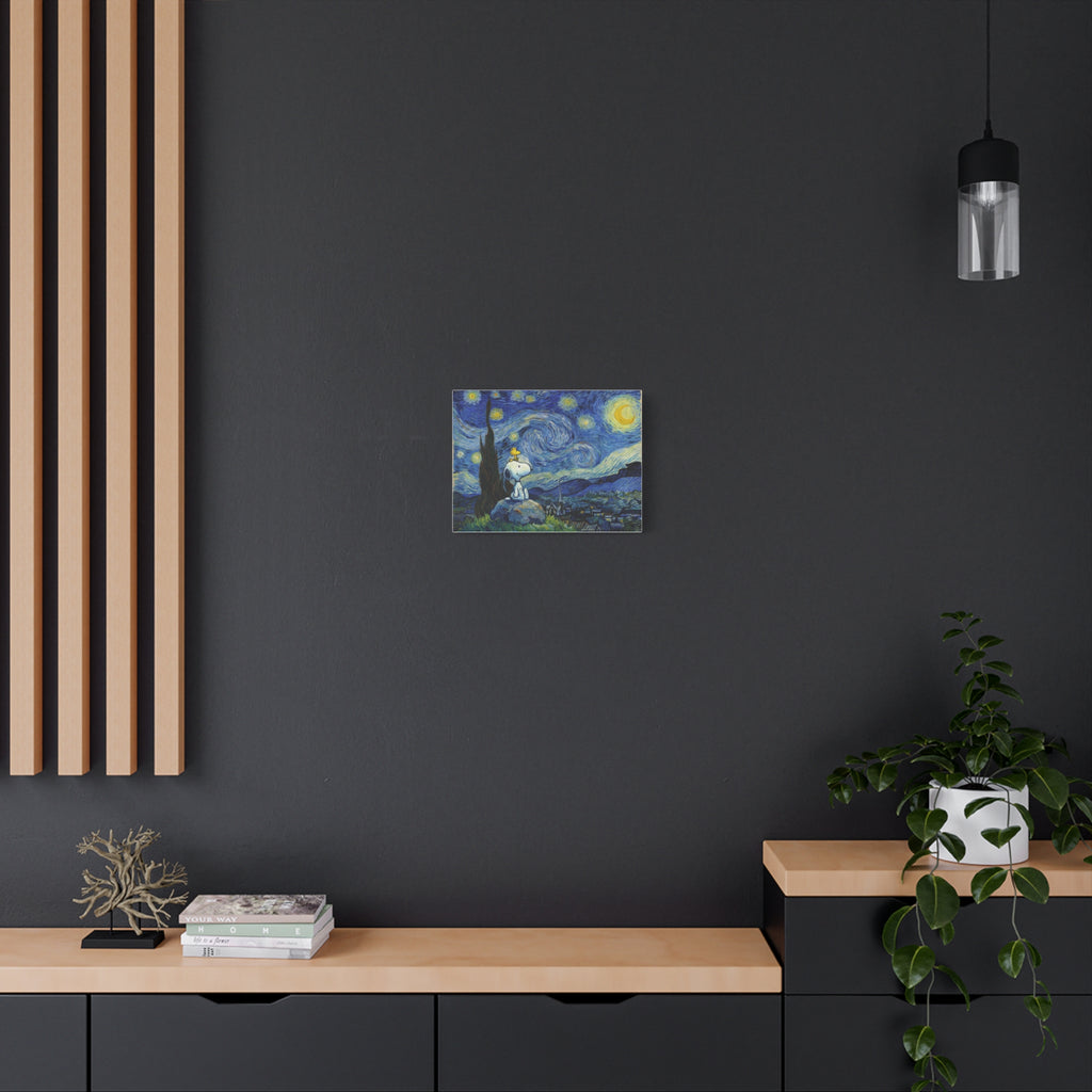 Snoopy Woodstock Starry Canvas