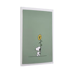 Snoopy With Sunflower Canvas