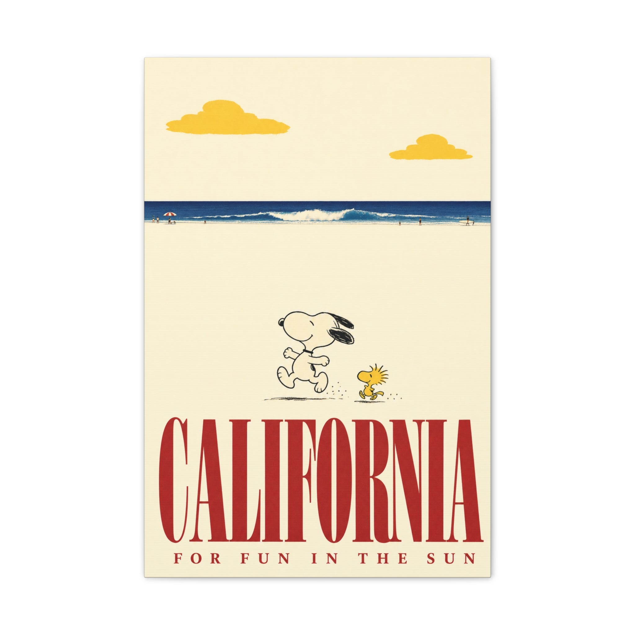 Woodstock California Beach Canvas