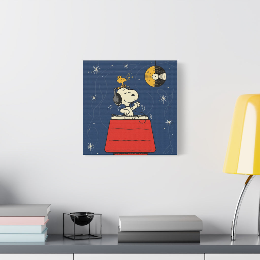 Snoopy DJ Doghouse Canvas