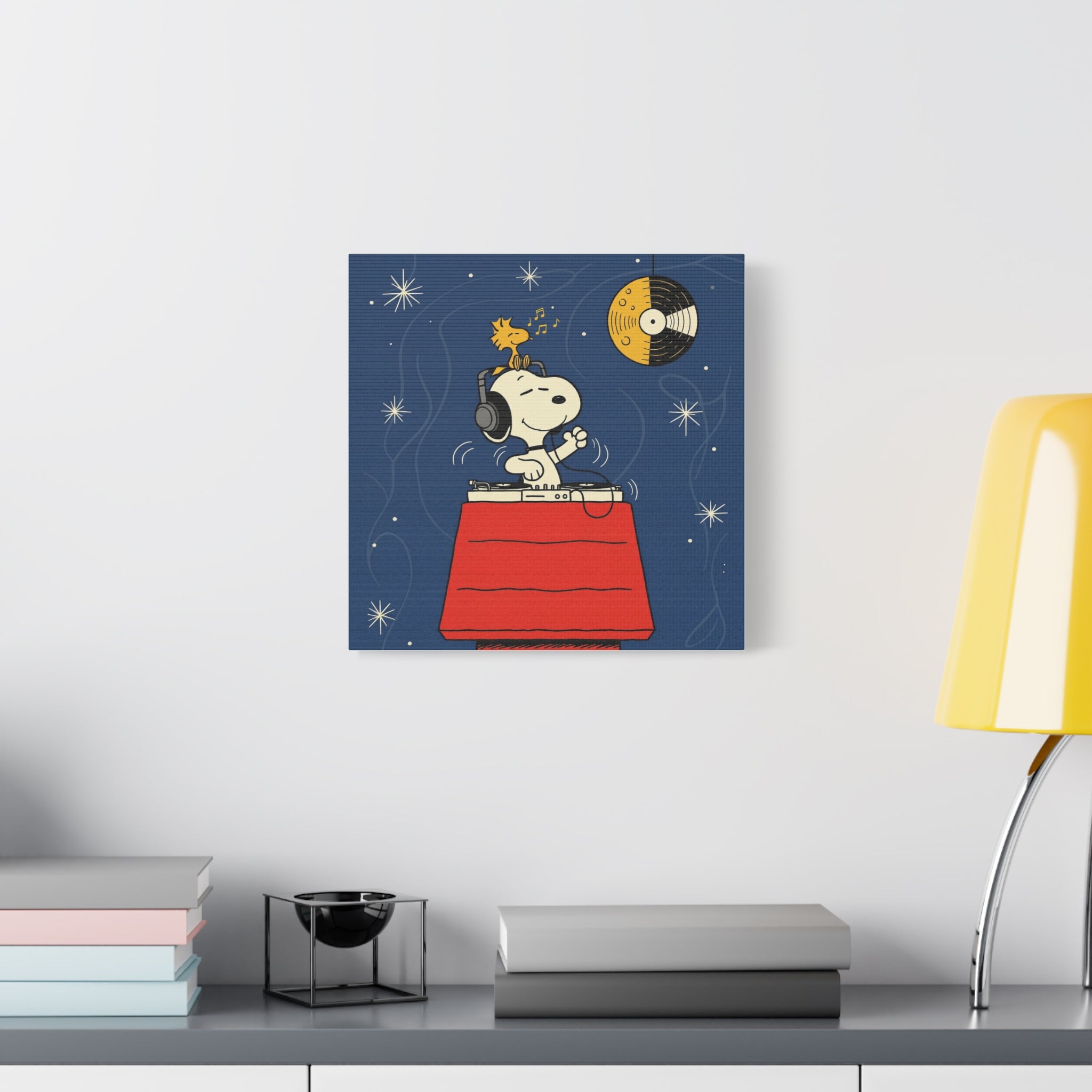 Snoopy DJ Doghouse Canvas