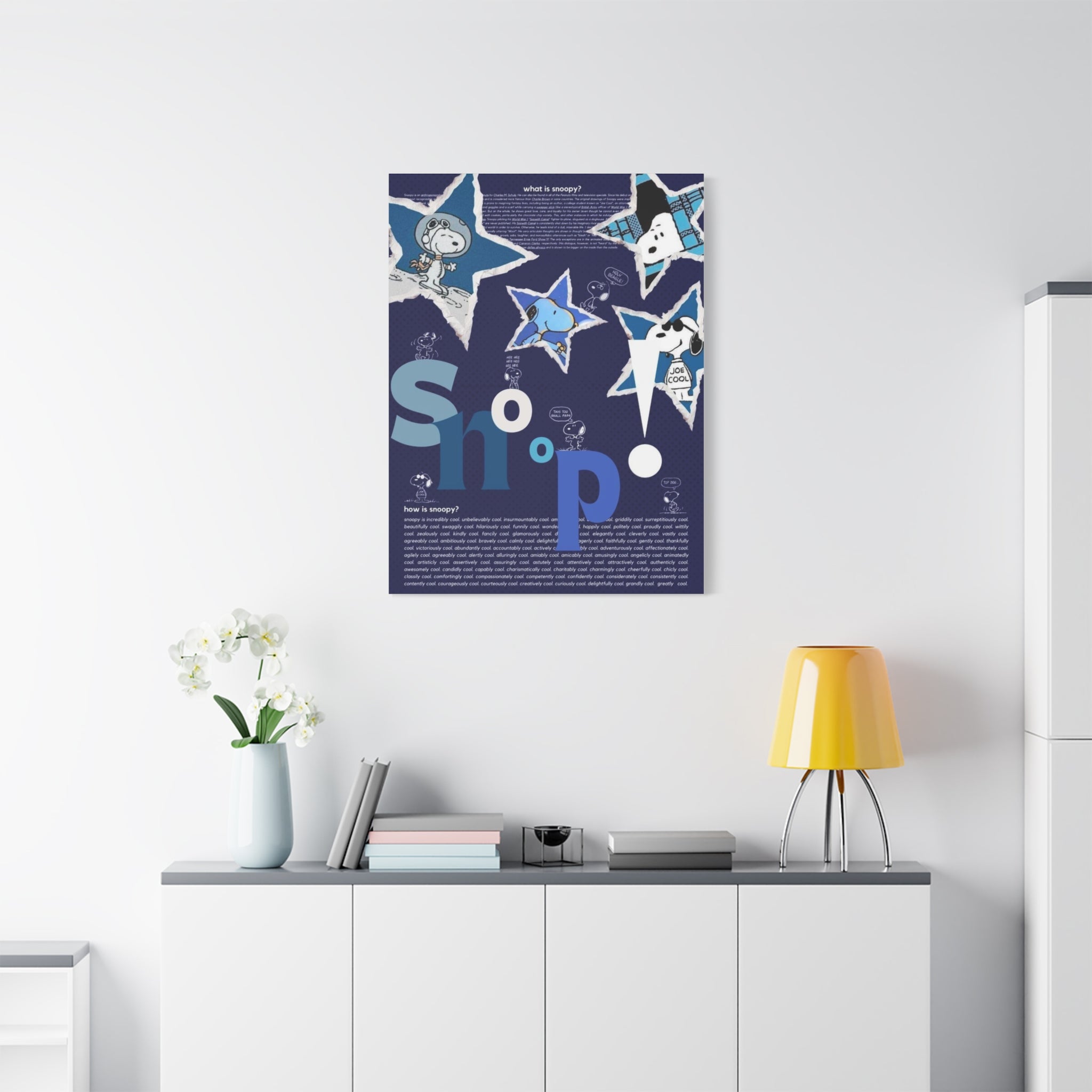 Snoopy Star Collage Canvas