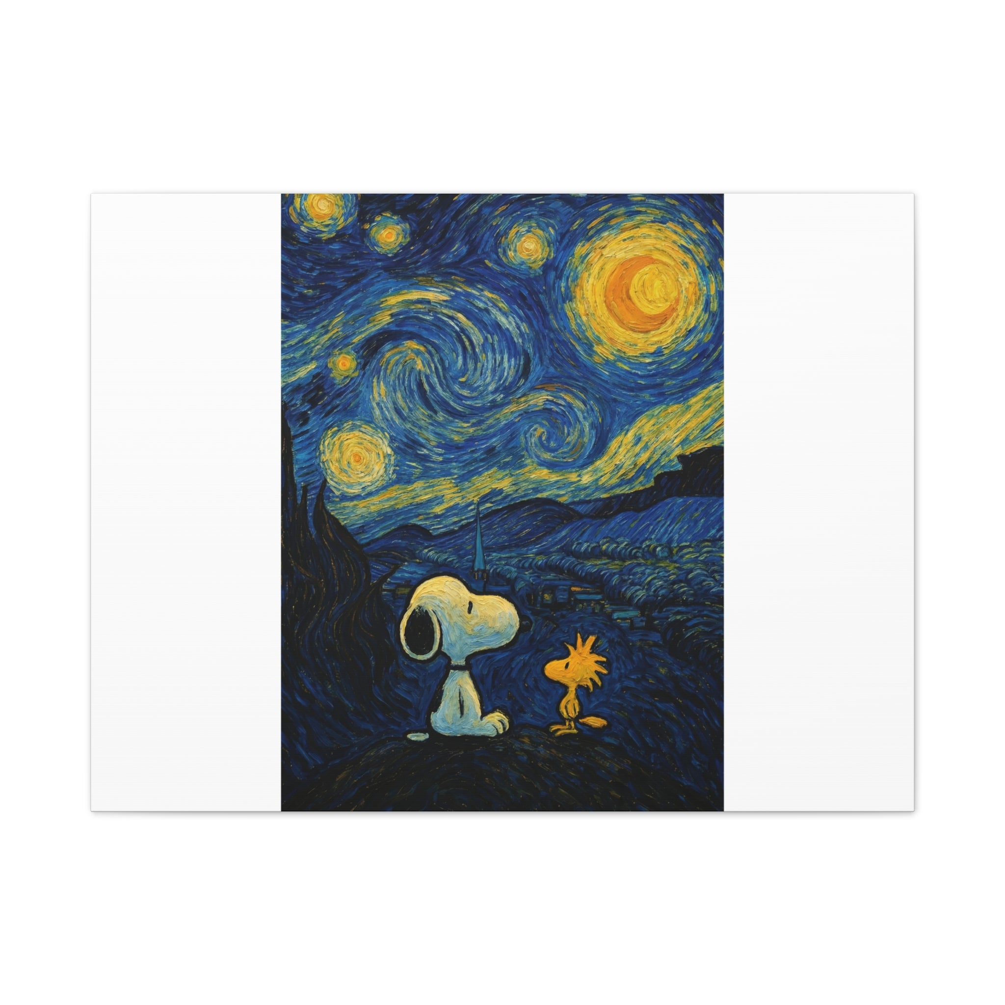Snoopy Paris Autumn Canvas