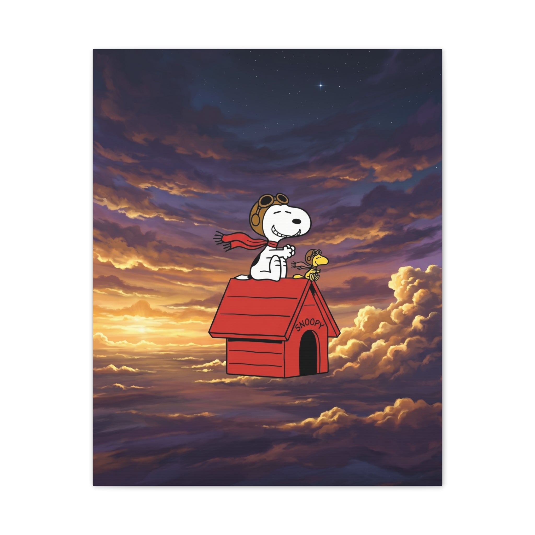 Flying Ace Snoopy Canvas