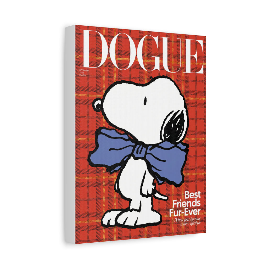 Snoopy Dogue Plaid Canvas