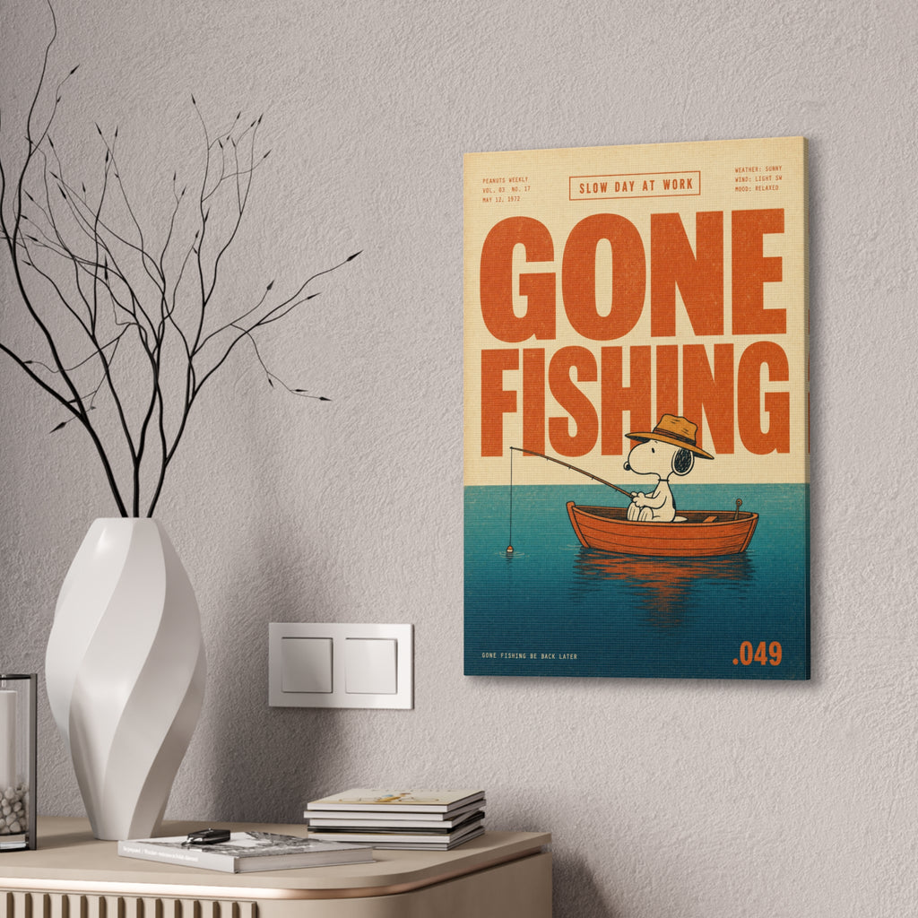 Gone Fishing Canvas