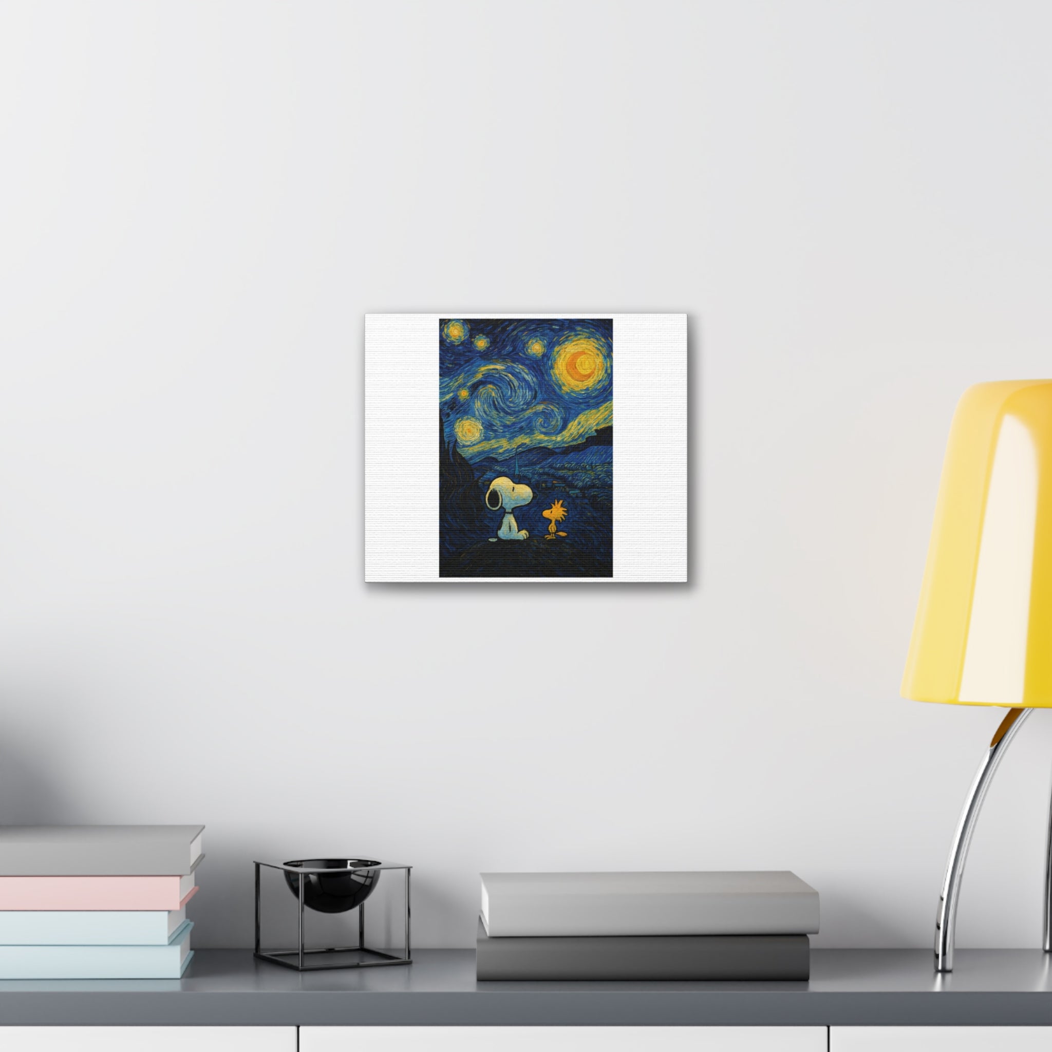 Snoopy Paris Autumn Canvas