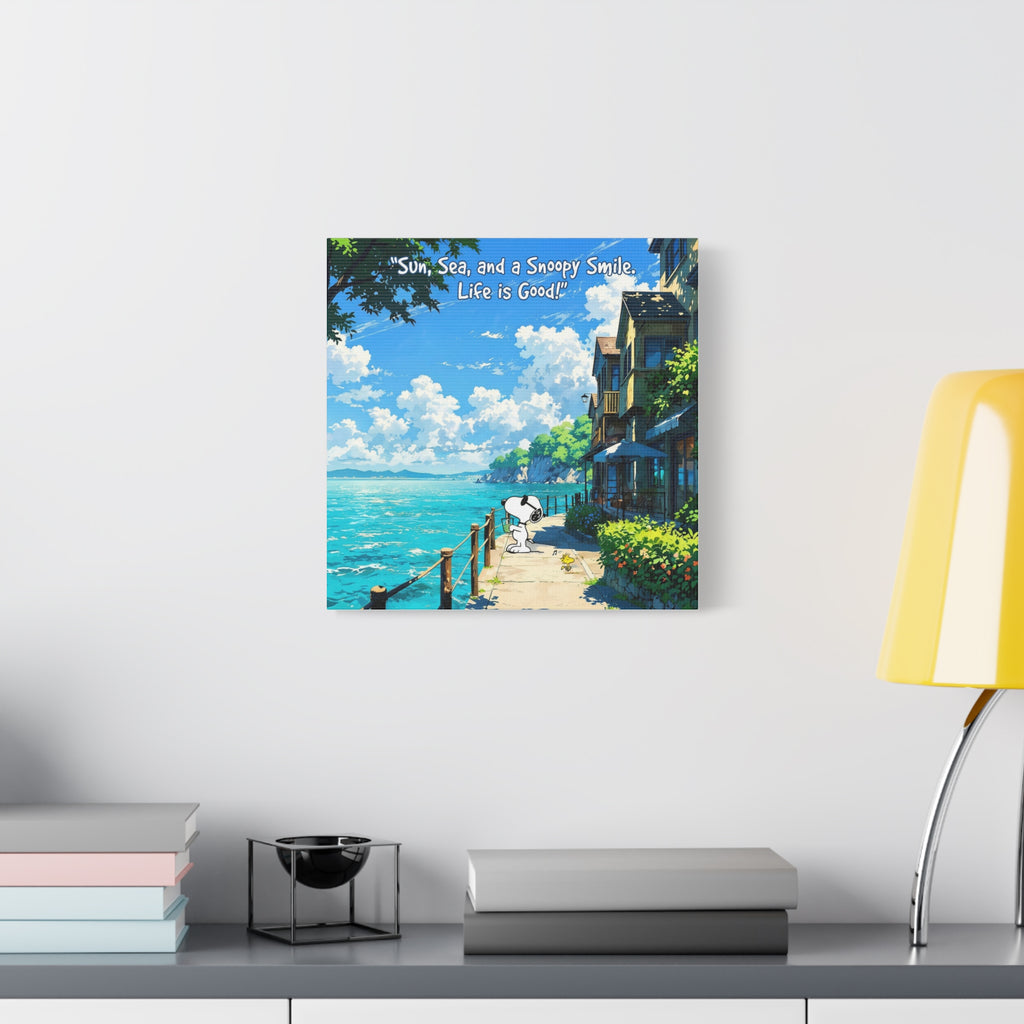 Snoopy Seaside Canvas