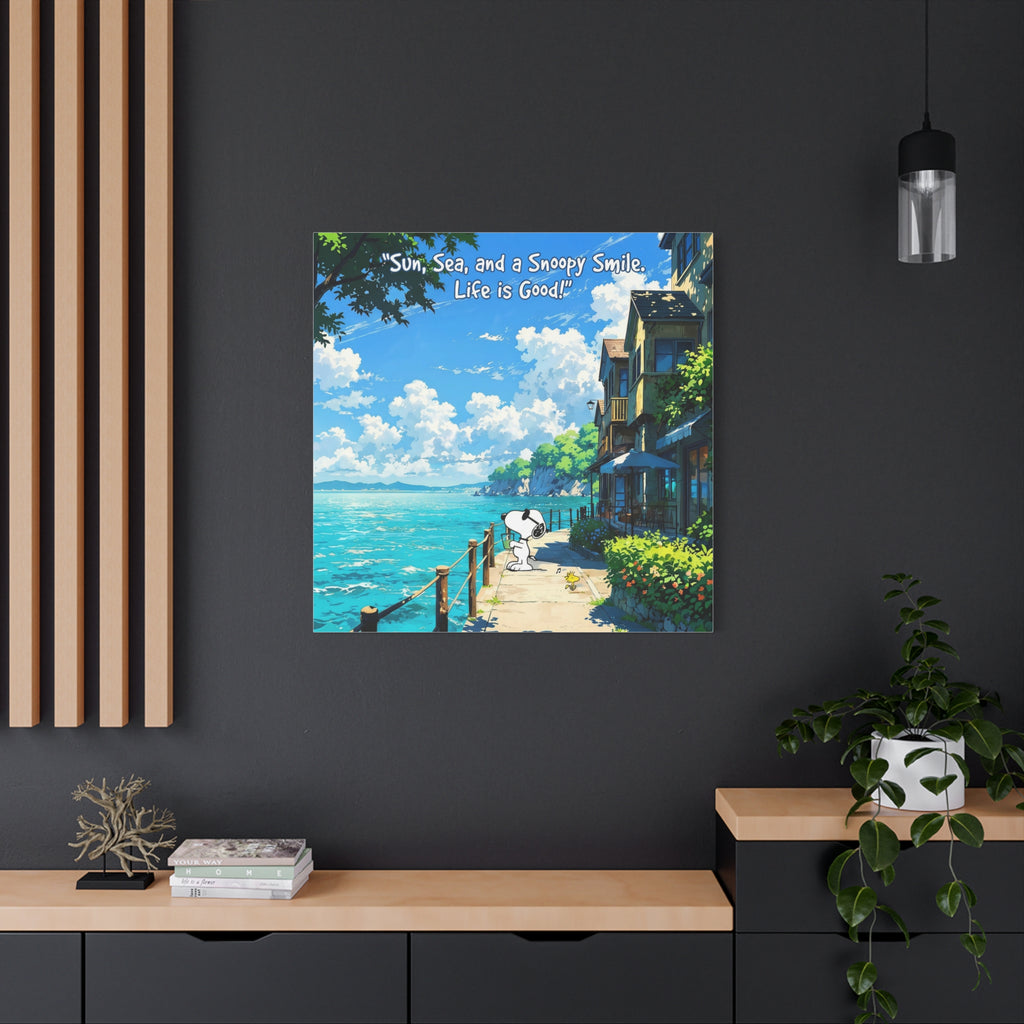 Snoopy Seaside Canvas