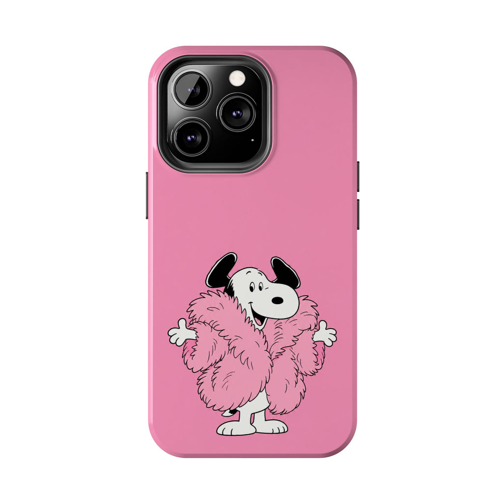Pink Fuzzy Coat Case