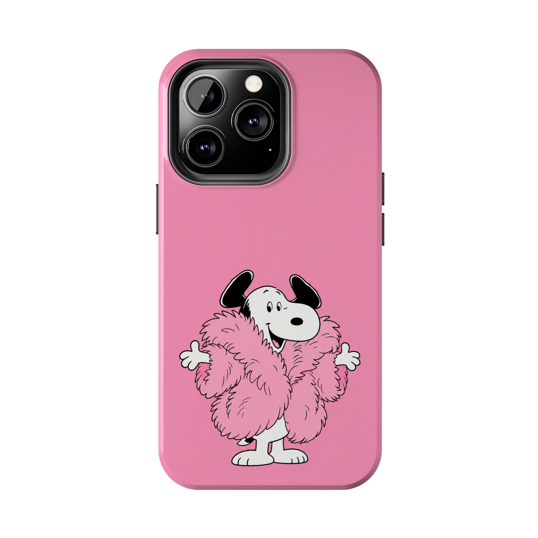 Pink Fuzzy Coat Case