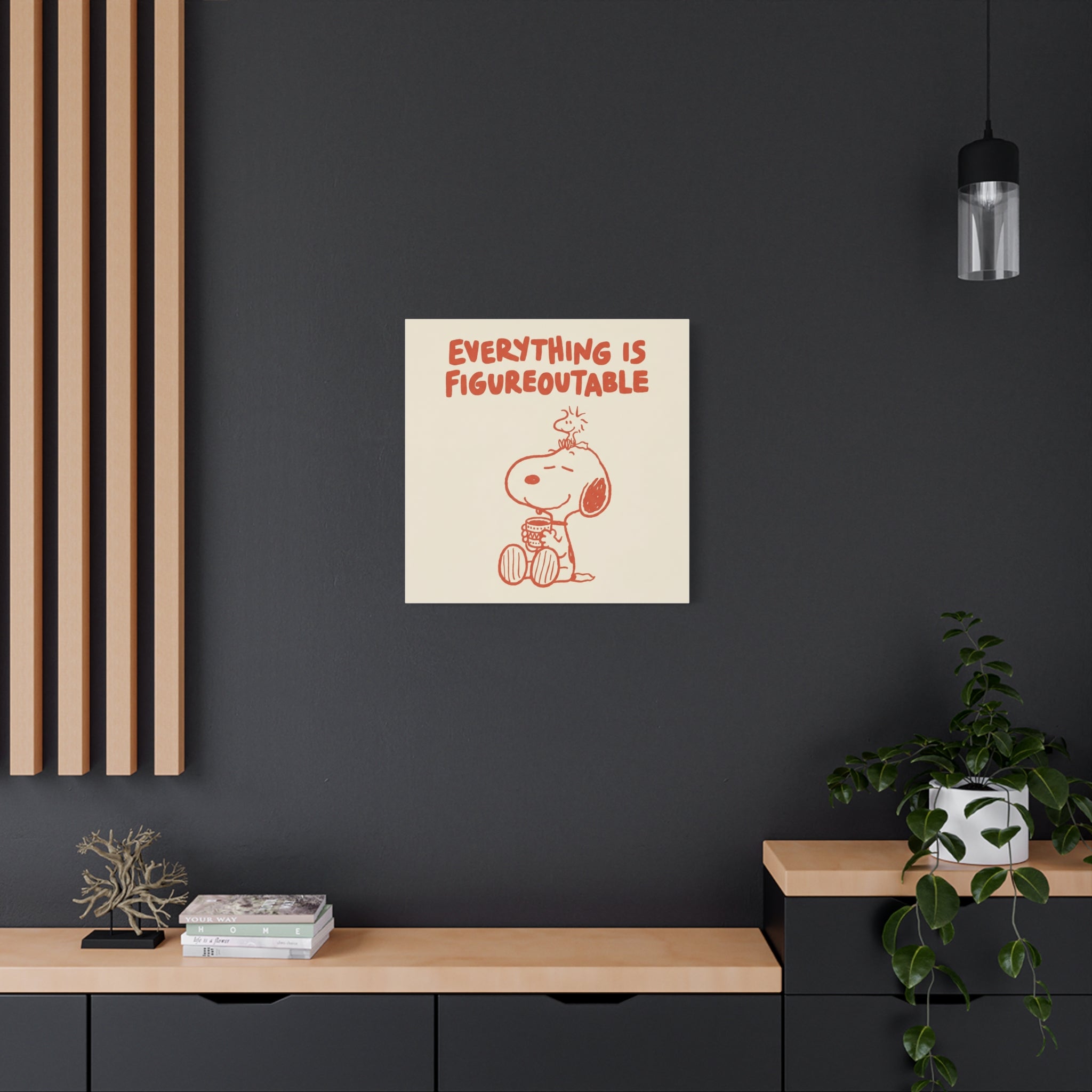 Snoopy And Woodstock Canvas