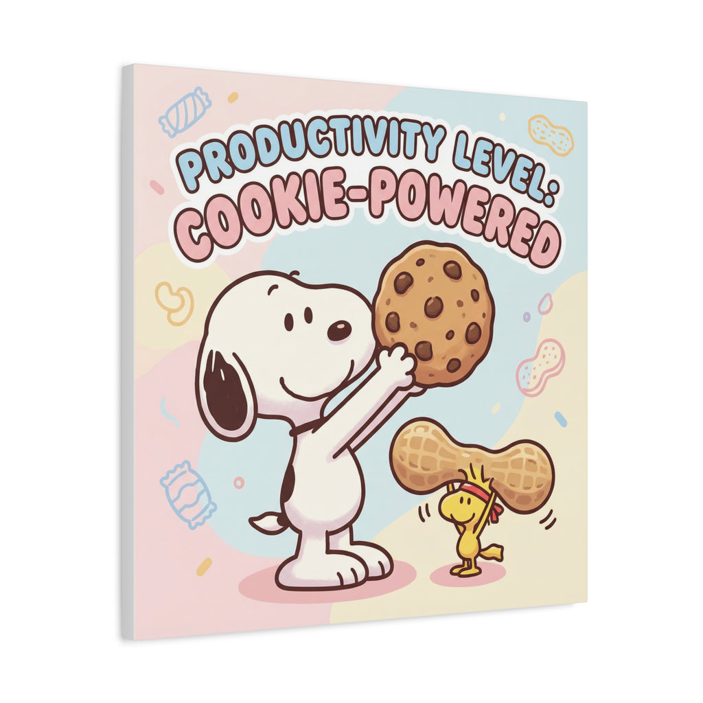Cookie Powered Snoopy Canvas