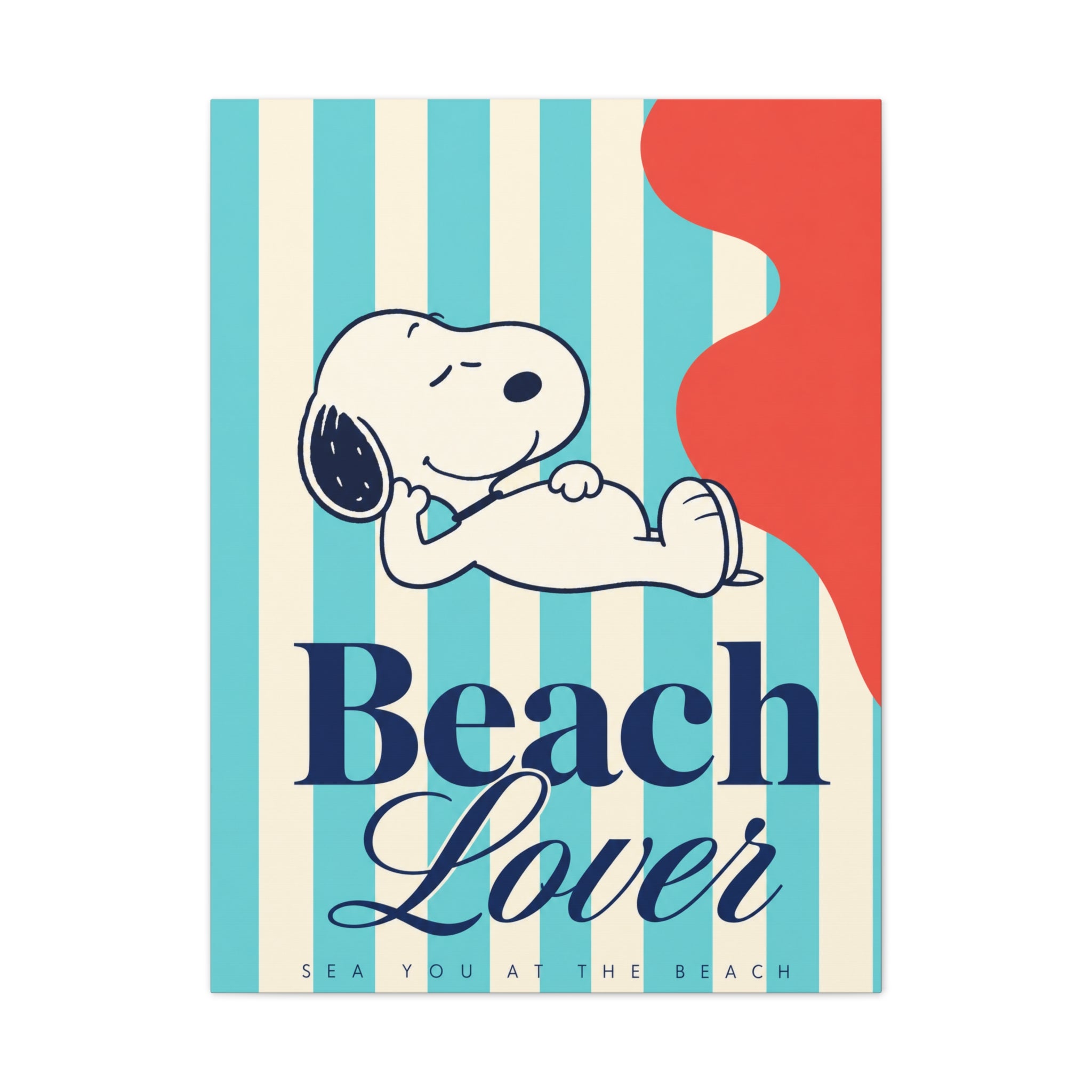 Snoopy Beach Lover Canvas