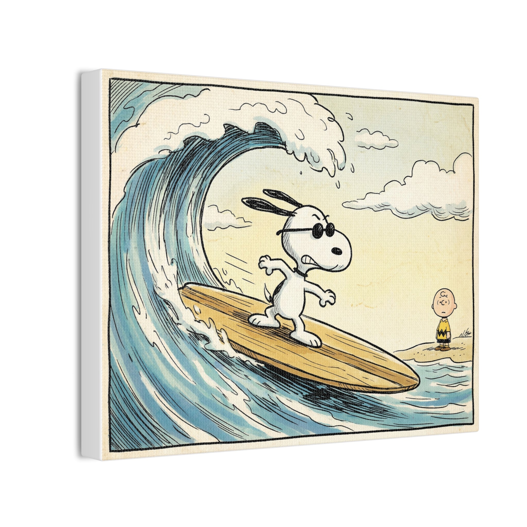 Vintage Surf Art Canvas