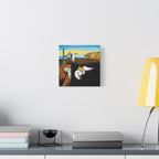 Melting Clocks Snoopy Canvas