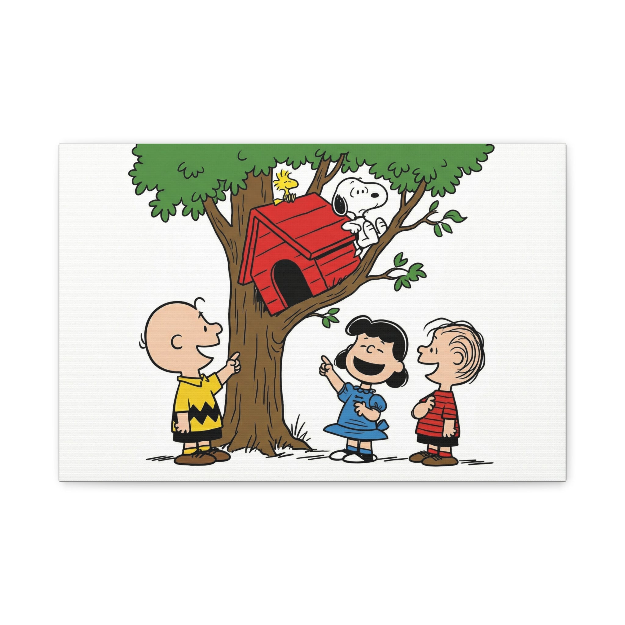 Peanuts Snoopy Red Doghouse Canvas