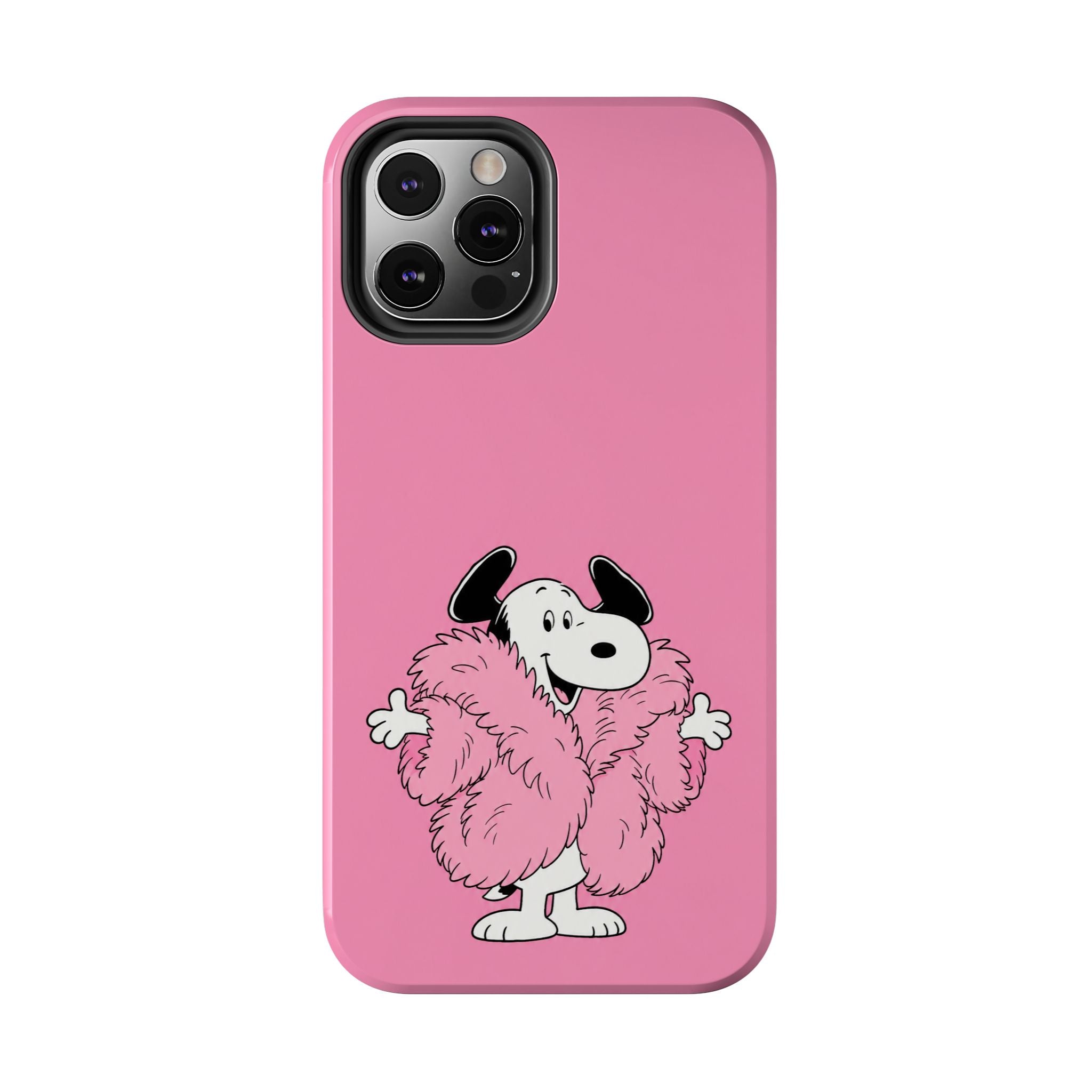 Pink Fuzzy Coat Case