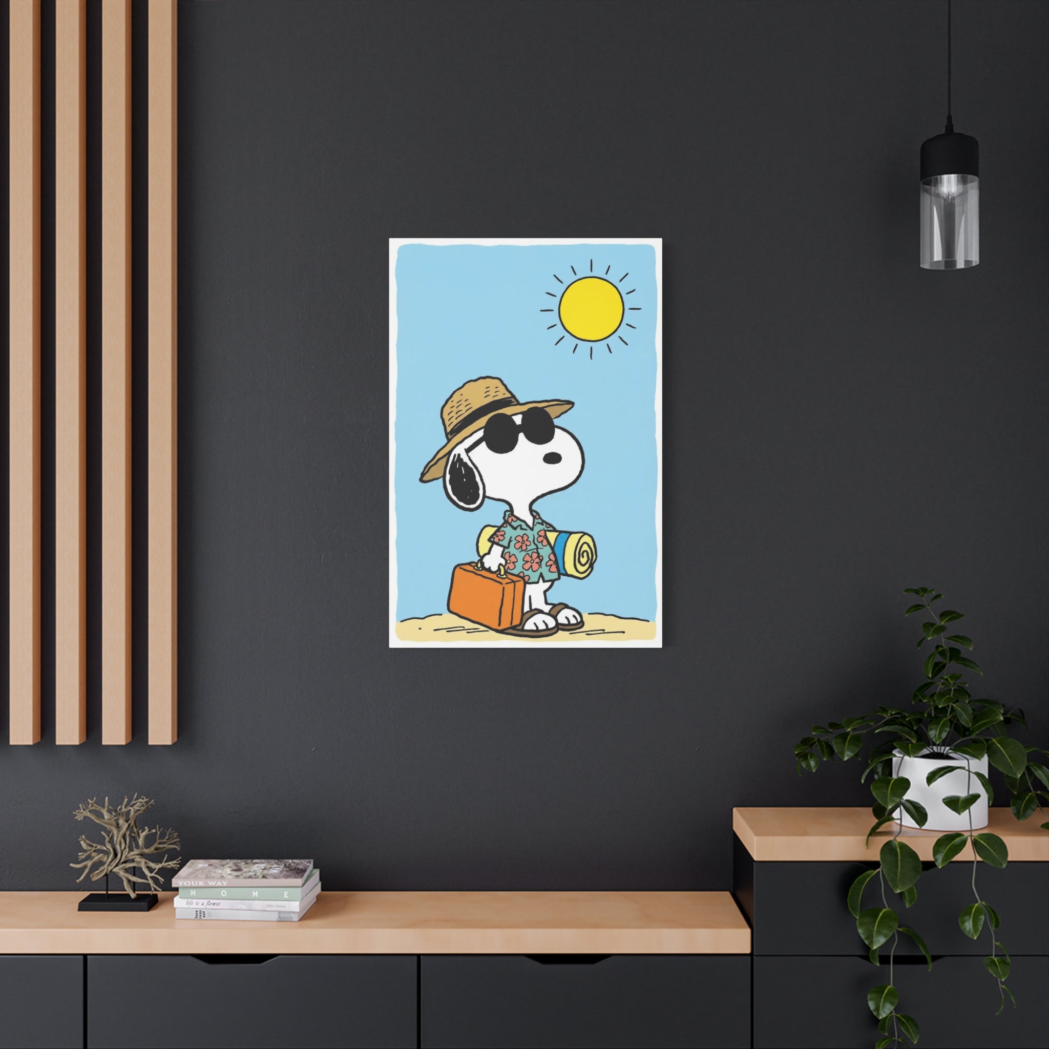Snoopy Beach Vacation Canvas