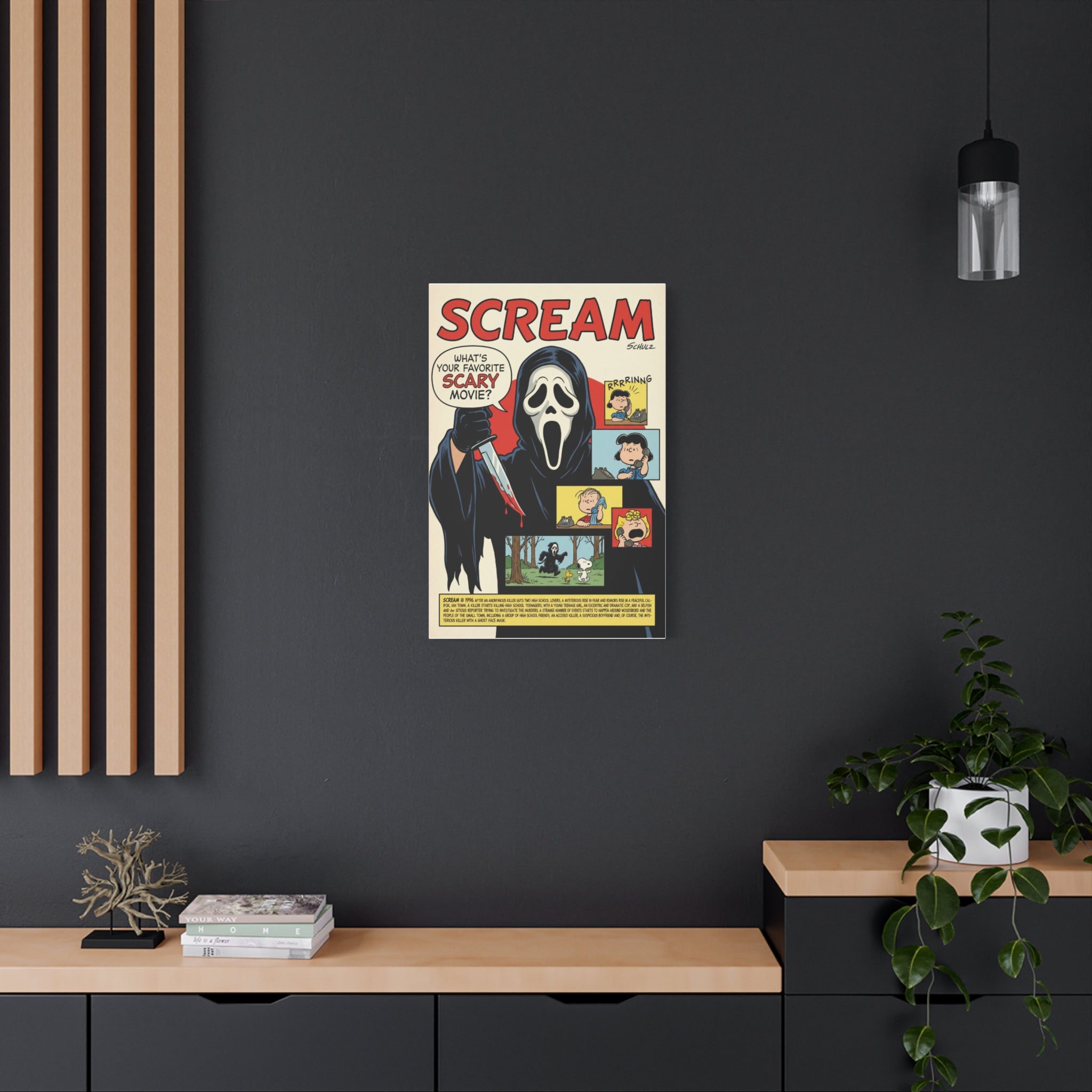 Snoopy Scream Parody Canvas