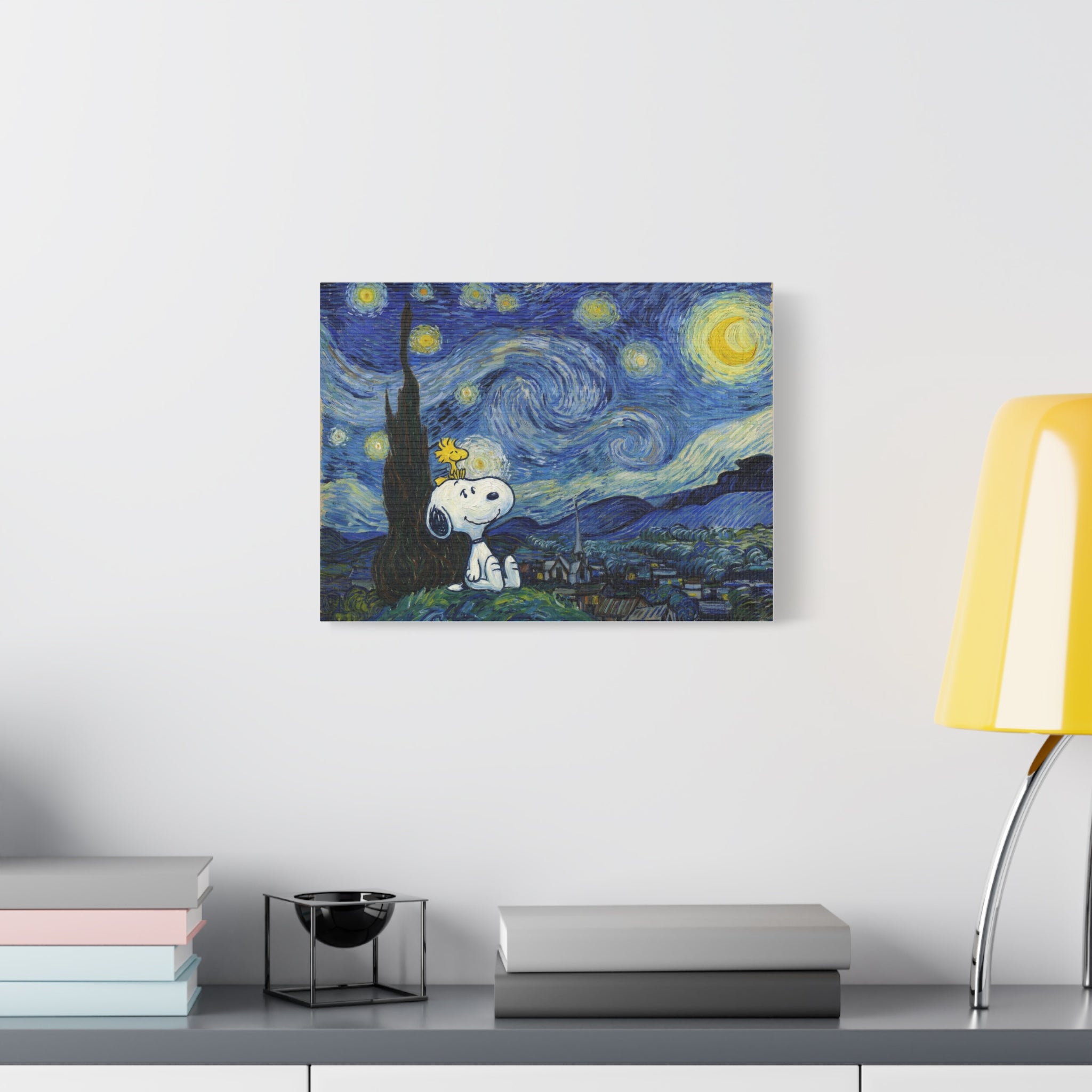 Snoopy Starry Sky Canvas