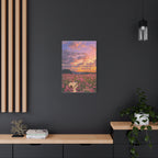 Wildflower Sunset Canvas