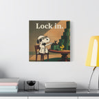 Lock In Snoopy Canvas