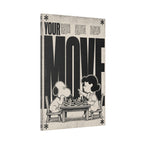 Snoopy Chess Scene Canvas