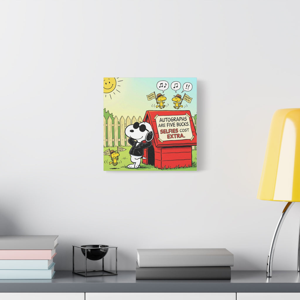 Snoopy Selfies Canvas