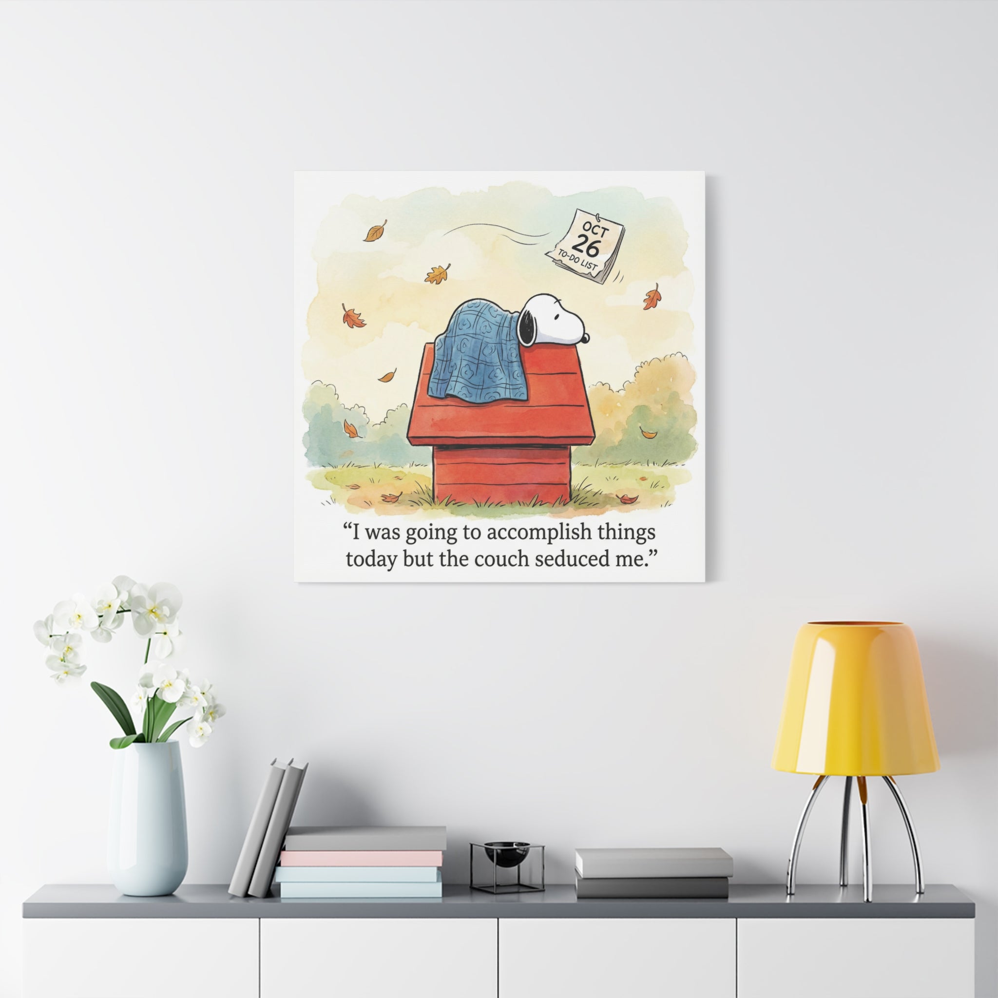 Couch Seduced Me Canvas