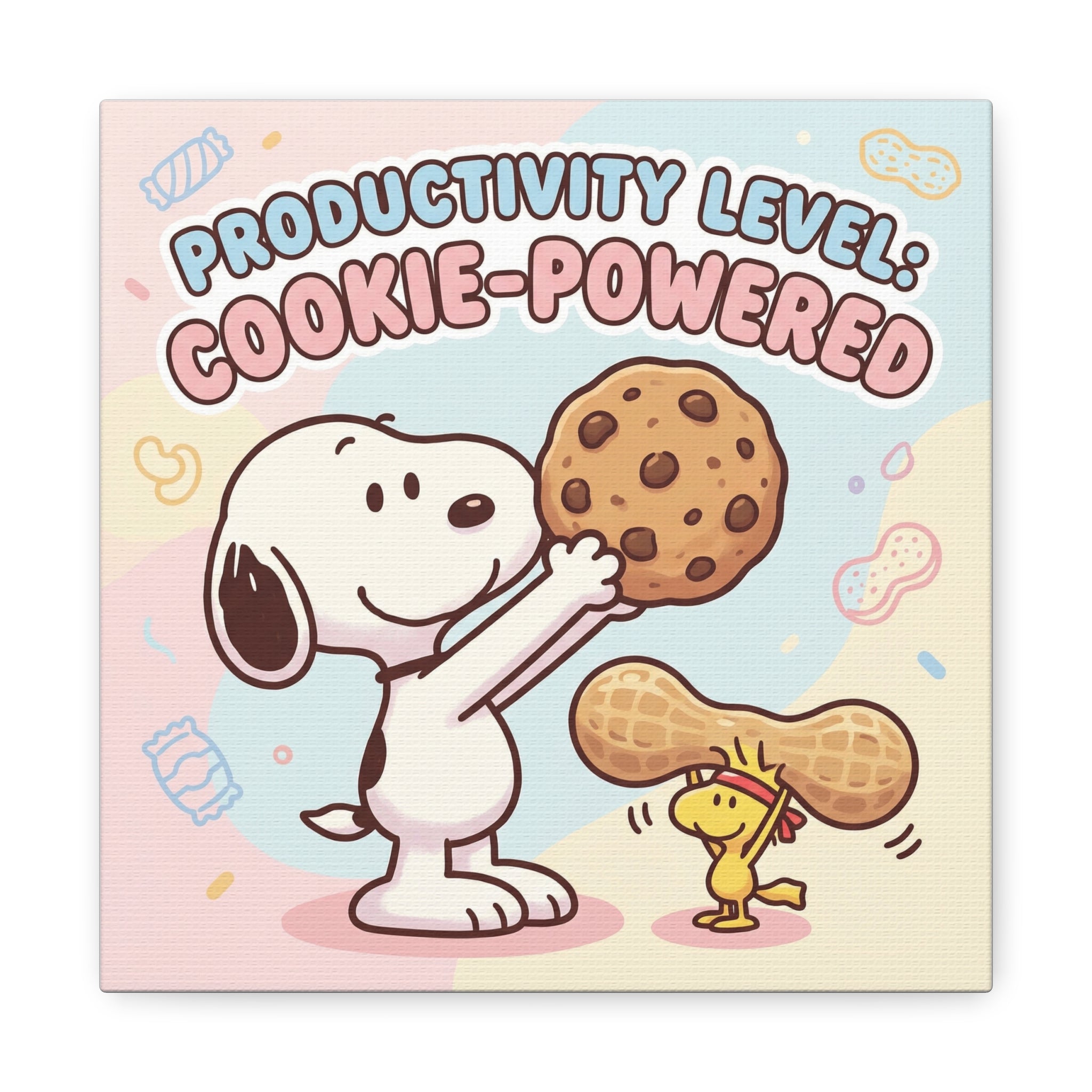 Cookie Powered Snoopy Canvas