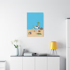 Snoopy Beach Scene Canvas
