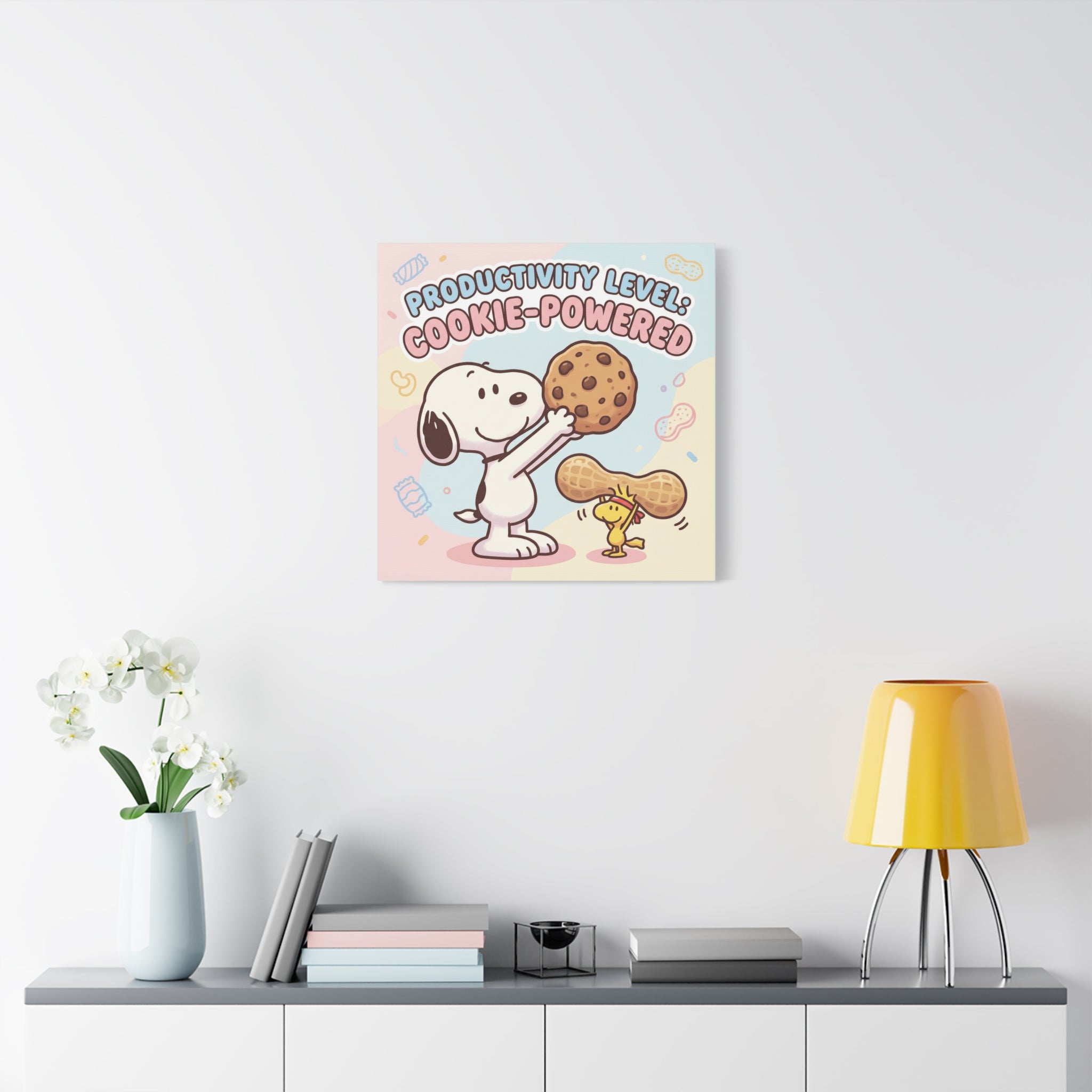 Cookie Powered Snoopy Canvas