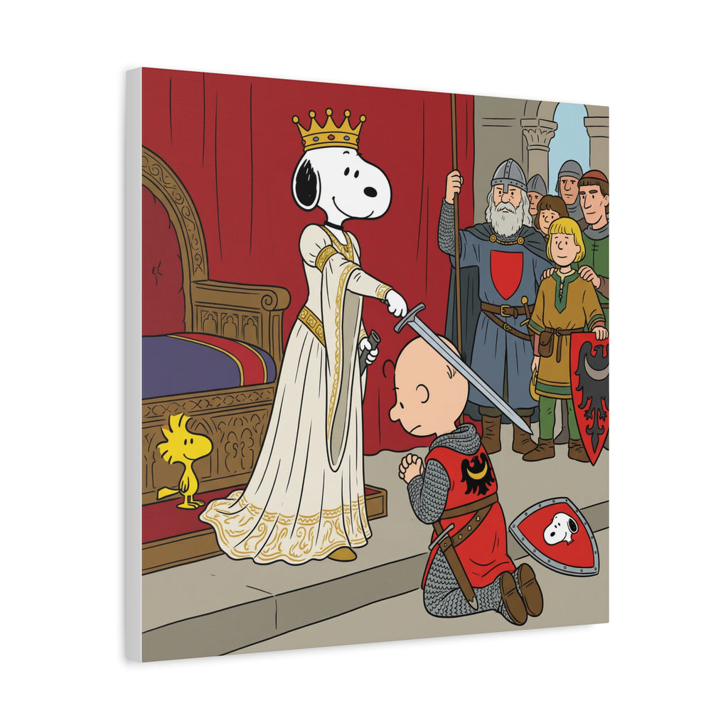 Snoopy Knight Canvas