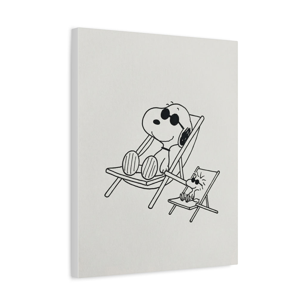 Relaxing Dog Lounge Canvas