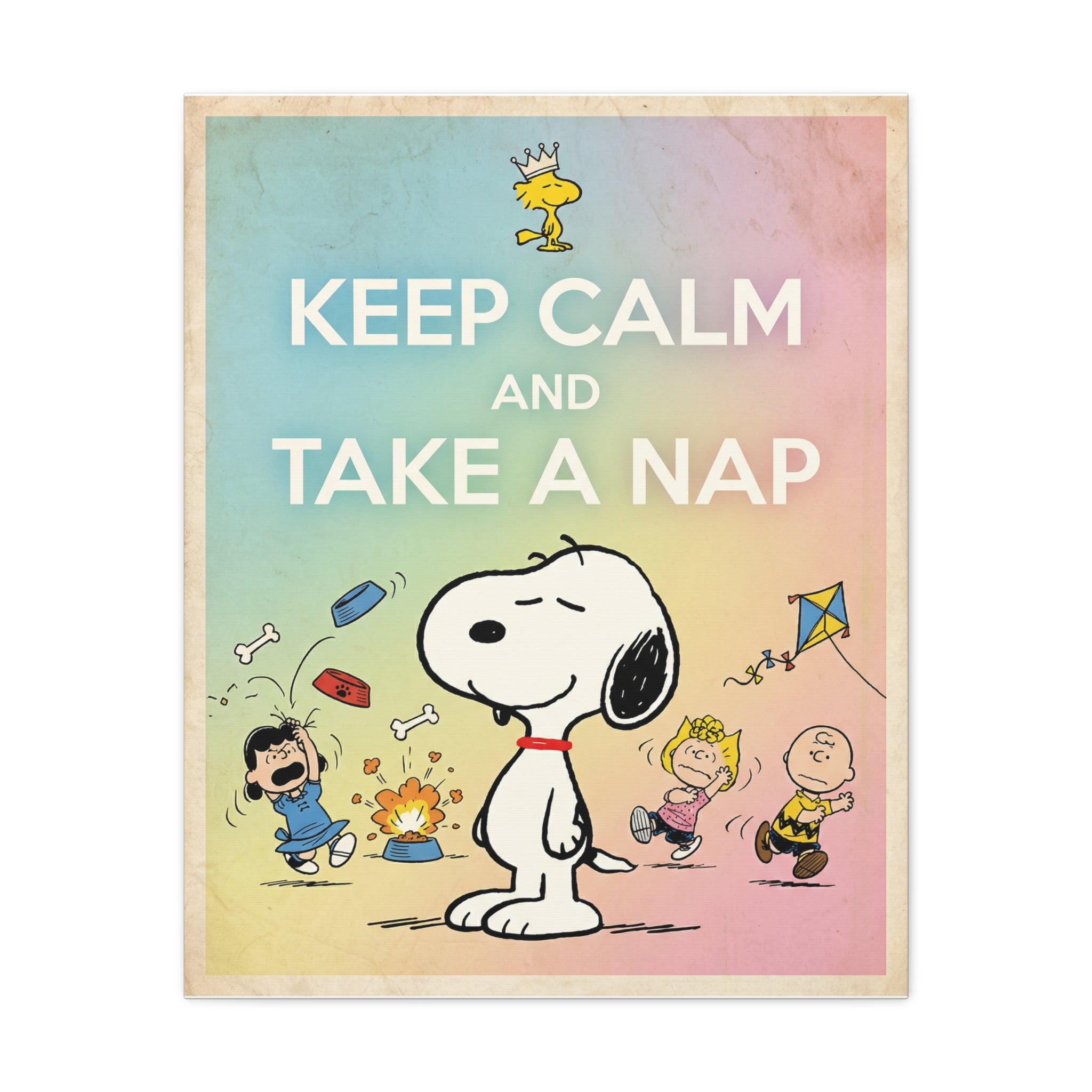 Keep Calm Nap Canvas