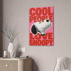 Cool People Love Snoopy Canvas