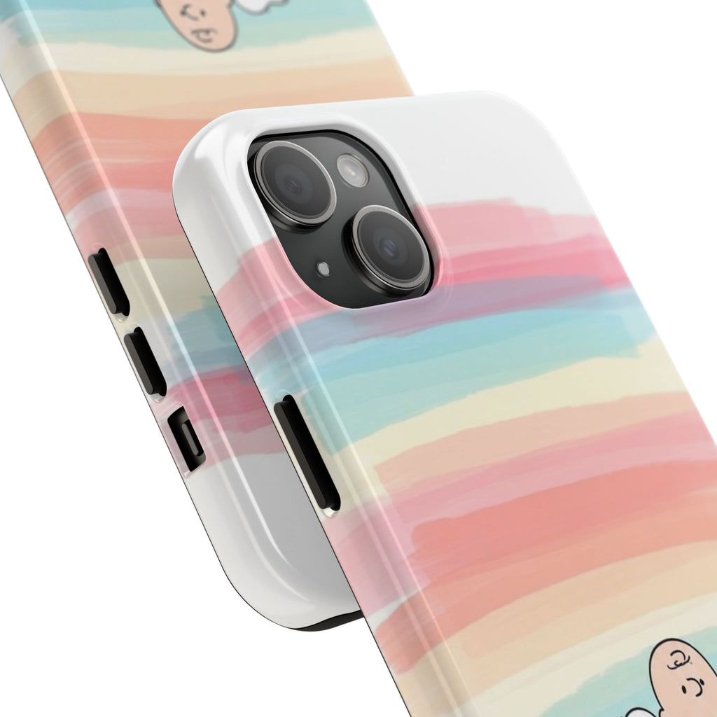 Rainbow Stripe Snoopy Phone Case