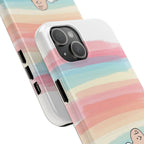 Rainbow Stripe Snoopy Phone Case